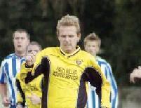 Stephen Young in action versus Whitley Bay.