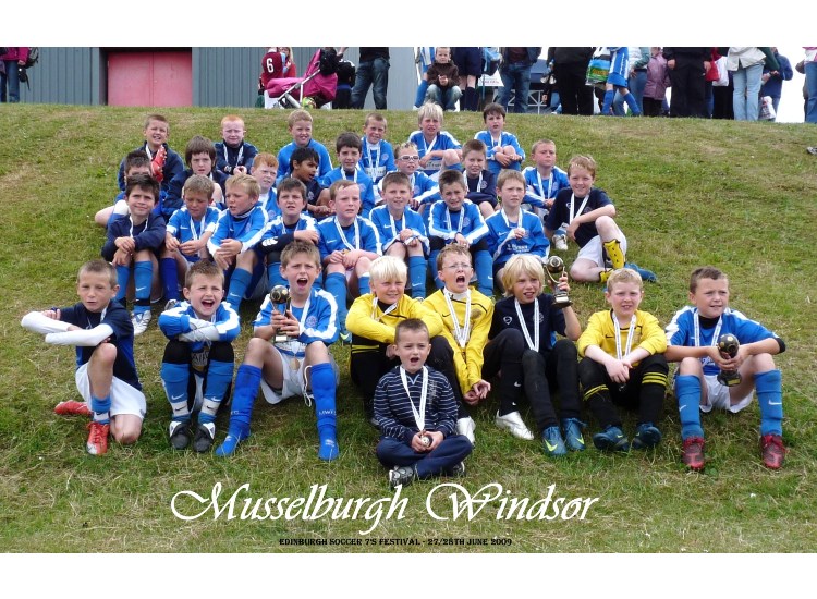 The boys with their medals and trophies