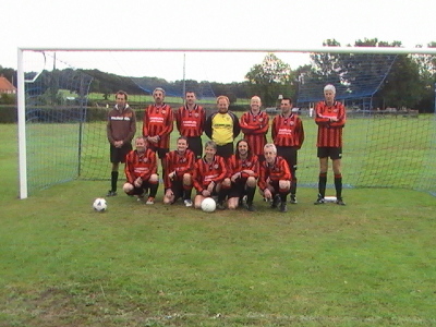 Petworth Vets (and not Vets) before the game.
