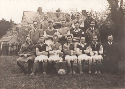 Northiam FC 1st XI & Committee 1931-1932.
Winners of the Robertsbridge Charity Cup and Runners Up in the Sedlescombe and District League.

Back Row :
L.Humphrey, H.Jones, E.Brazill, F.Humphrey, R.Couch
Centre Row :
W.Betteridge, H.King, F.Moore, W.Lord, G.Jones, J.Beeney
Front Row :
R.Morris, C.Binge, H.Smart, W.Banister, L.Farrant, A.Farley, E.Weir