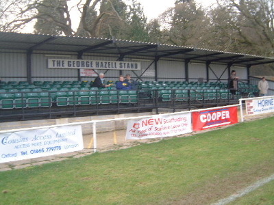George Hazel Stand  175 seated plus Disabled spaces
