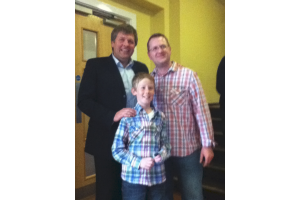 Alex and Richard Berry wth Jan Molby
