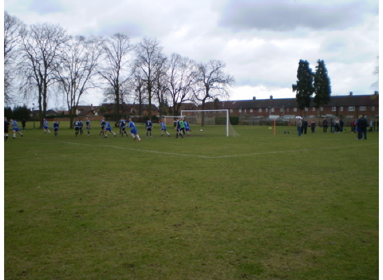 Matty plants a free kick in the corner