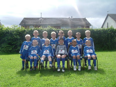 The under 7's & 8's at registration day