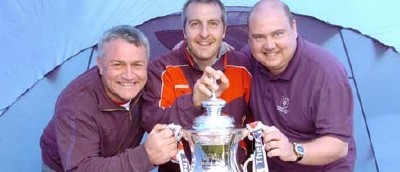 Tournament 2005
From left to right: Gary Kitchen (FA Cup Organiser)Phil Stacey(Tournament Organiser)and Ian Birch (Club Secretary)