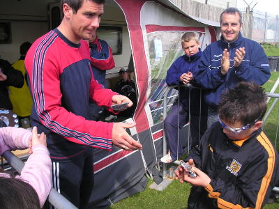 Tournament 2005
Head coach Ritchie Barker hands out some well earned awards with Organiser Phil Stacey watching on!