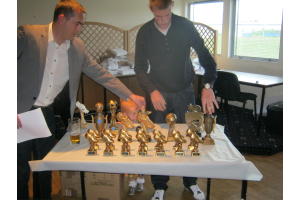 Setting the trophies up