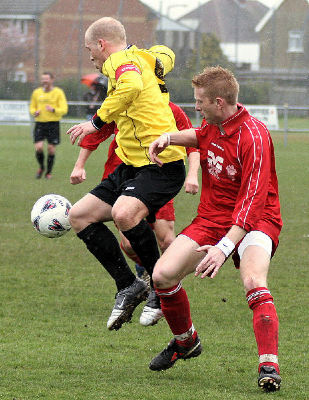Stuart Channon in action away at Littlehampton 