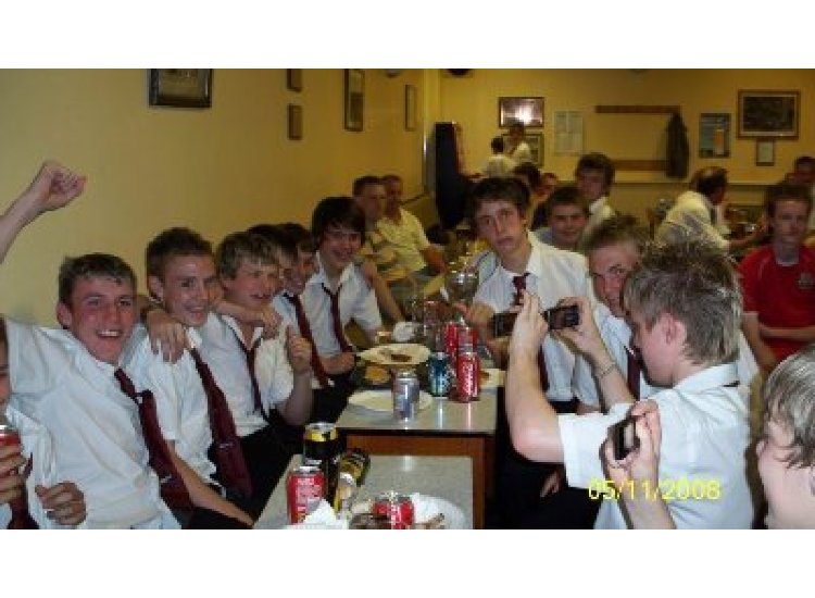 U15's Plate Final Celebrations again!