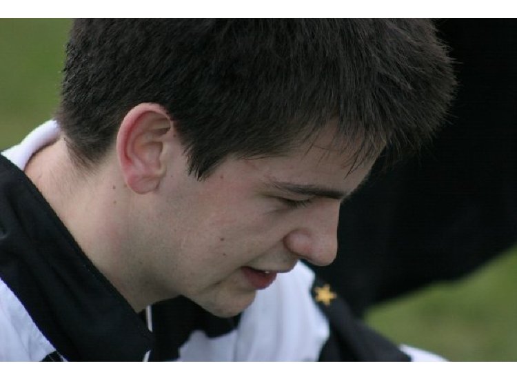 Ed ponders a game at half time.