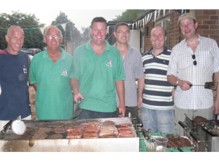 BBQ - Under 9's B team with Mike Bonney - Team Sponsor 