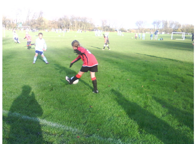 Honor about to unleash her great left foot