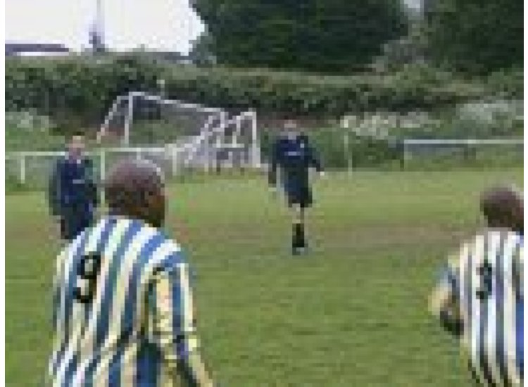 Mark sneaking up on Uche!