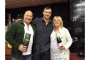 Assistant Manager Stuart Niven with Dean & Sue Walker