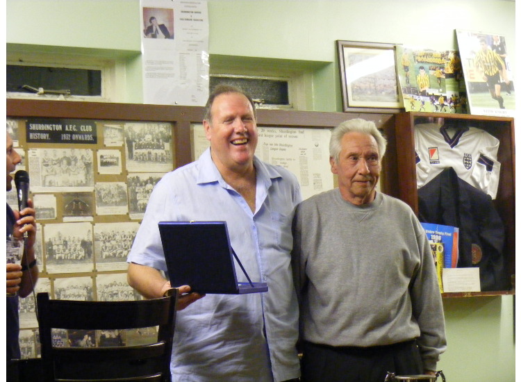clubman of the year garry lowe with john smart