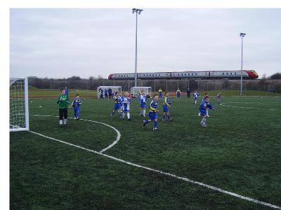 Last seasons under 10s in action against bristol Rovers School of Excellence.
