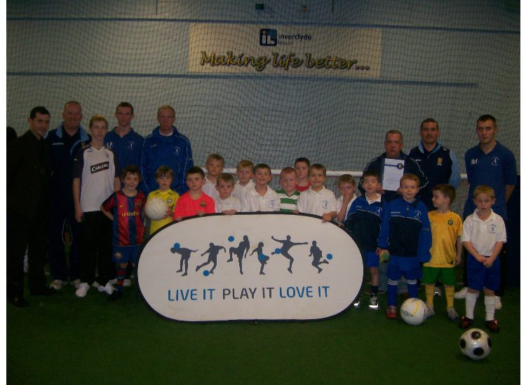Receiving the SFA Quality mark award 2008