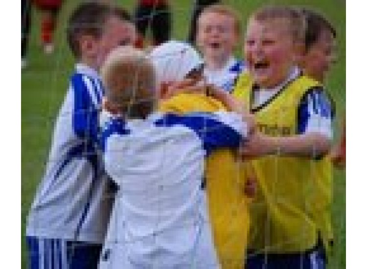 Ryan is congratulated after saving penalty 