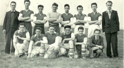 A photograph taken in the early 1950s showing John Tulloch on the left of the back row and his brother Maurice Tulloch on the right both sons of James Tulloch the founder.