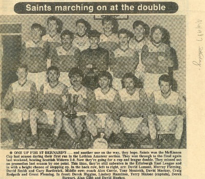 McKinnon Cup winners 1987