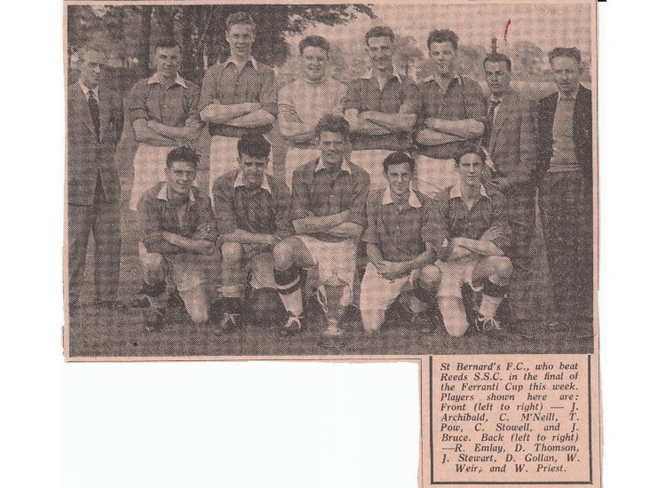 Ferranti Cup winners - Date unknown