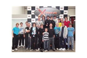 The full squad at Xtreme Karting 2011