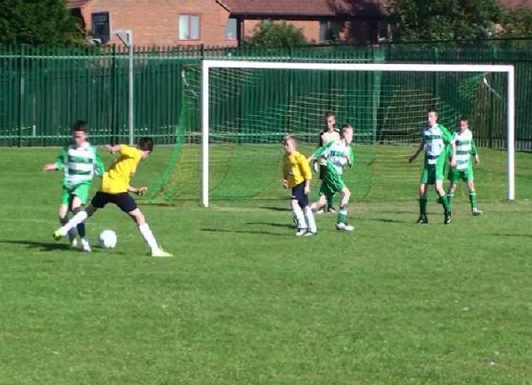 Ben nutmegs thes defense on his way to goal!