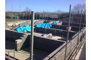 Ground Floor complete, next step floor beams and steel for upper floor