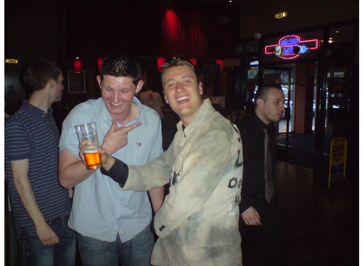 Doug cant believe Har's jacket is better than his ever was