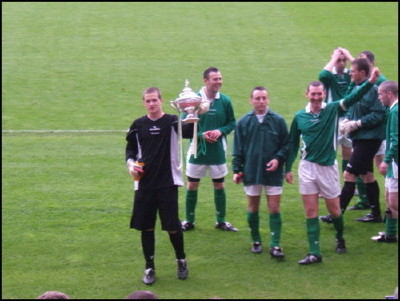 Andy Robertson with Scottish Cup May 2006