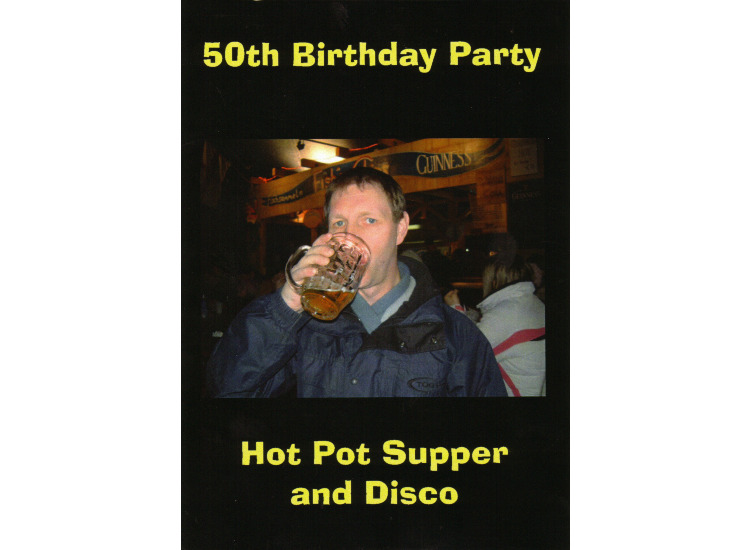 Kevin Murphy 50Th Birthday Invitation