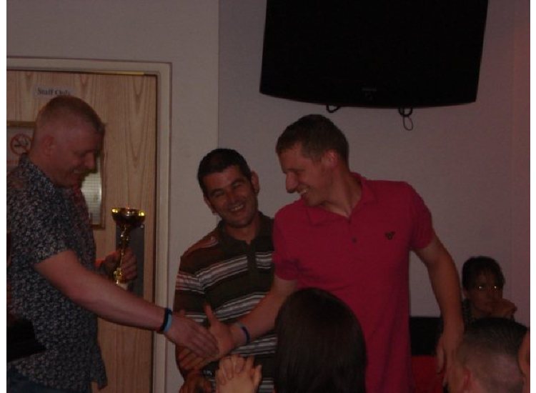 POY, DAVE BATES COLLECTS HIS AWARDS
