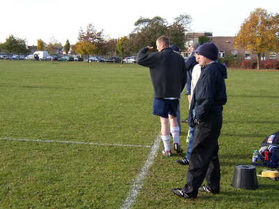 The Boss Overseeing a game. As always calm as ever