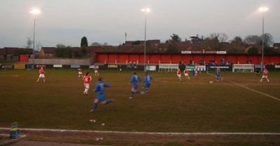 The game gets under way and the Arsenal Ladies were 3-0 up by half time
