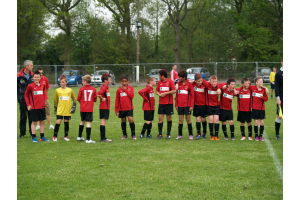 The boys in confident mood before kick off