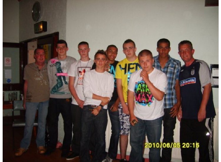 Walton Le Dale U16's 2009/2010 with manager Craig Ryding