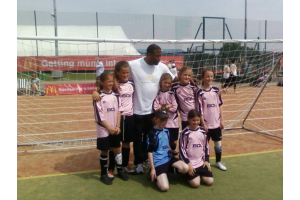 Wantage Girls Under 10s (2009-10) meet John Barnes at Swindon 6-a-side.