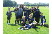 The U11's chilling between games