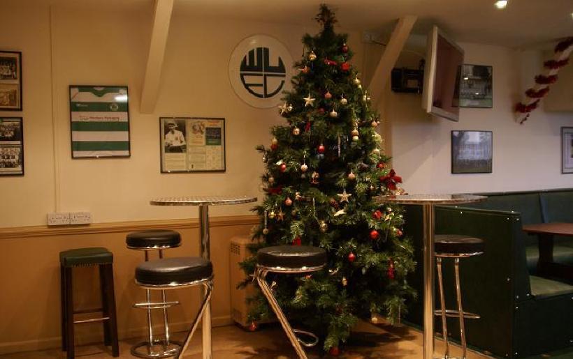 Christmas in the bar area
