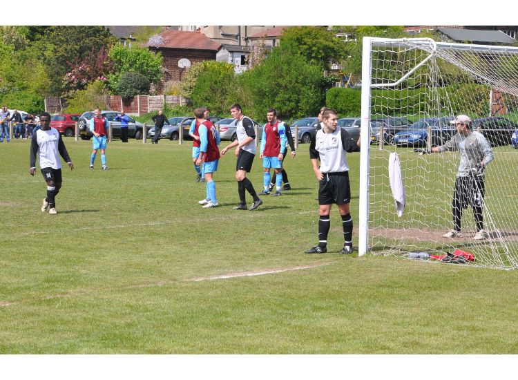 Action from the reserves v first team game