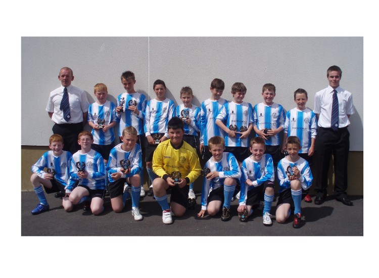 Westdyke B.C under 12's  2007/2008 with coaches