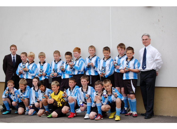 Westdyke B.C under 11's 2009/2010 with coaches