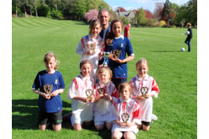 Girls Squad - Forres Tournament Winners 2010 - Lauren, Meg, Billy, India, Sarah, Emma R & Emma W