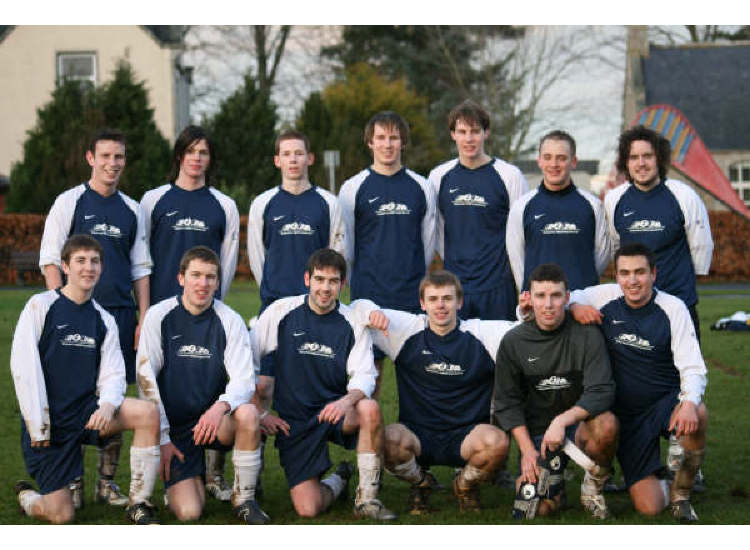 Legends team. Back, from left Craig Paterson (capt); Geo Mackie, Ewan Barrack, Andrew Knight, Callum Scott, Callum Nicolson and Phil Moar. Front, from left Blair Davidson, Andy Cruden, Neil Duncan, Ricky Christie, Kevin Paterson and Jim Kirk 