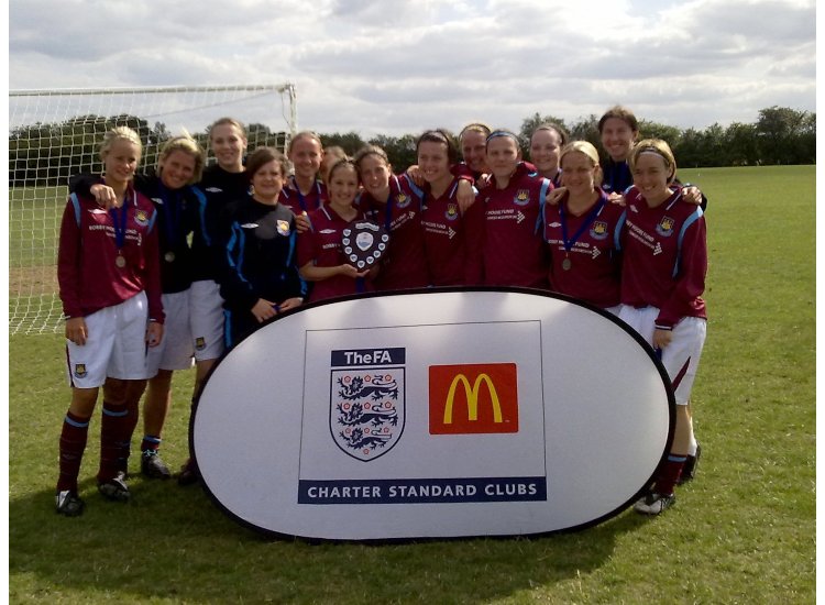 First Team squad winning the Essex FA Charter Standard Tournament