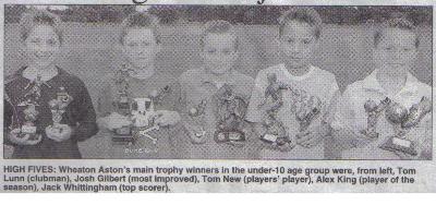 WAJFC u10's Presentation Night