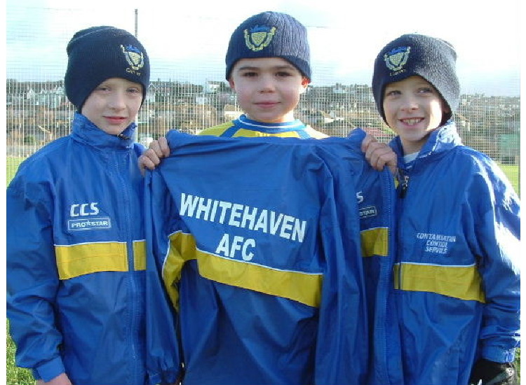 Oliver Rowell , Jack Law and Liam Stamp with new rain coats