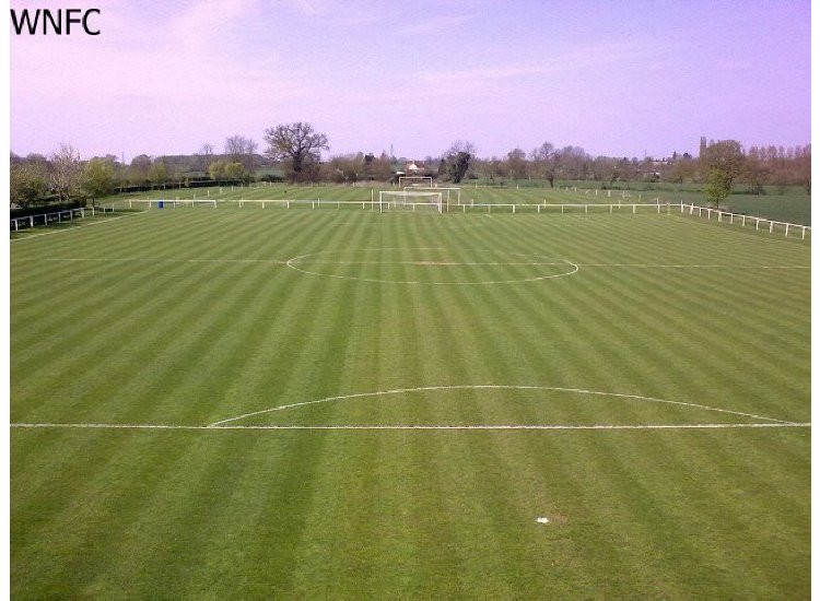 Aerial view of the pitches