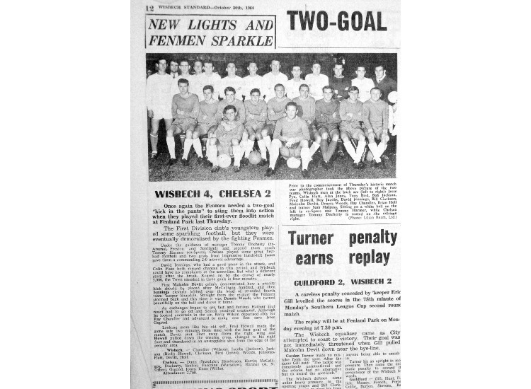 1964 Match Report - Wisbech v Chelsea