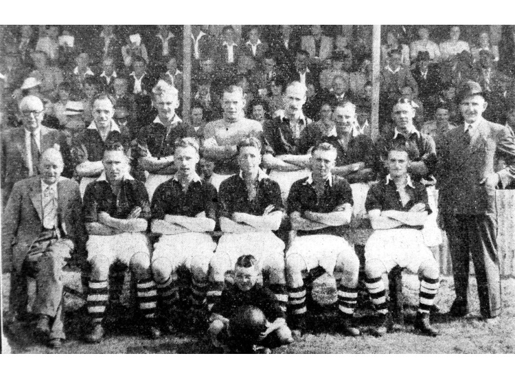 Team which played the first game at Fenland Park, 1947
